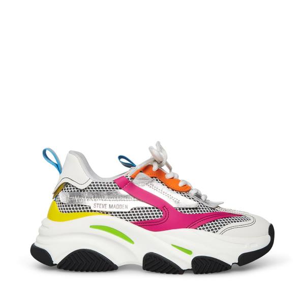 Steve Madden Possession Bright Women\'s Sneakers Light Multicolor | SM-604MB