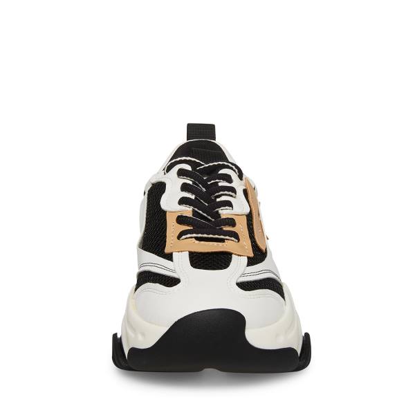 Steve Madden Possession Tan Women's Sneakers Black Brown | SM-863NH