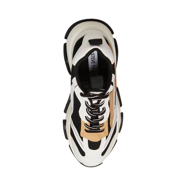 Steve Madden Possession Tan Women's Sneakers Black Brown | SM-863NH