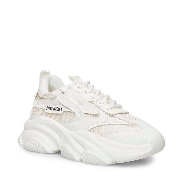 Steve Madden Possession Women's Sneakers White | SM-915NI