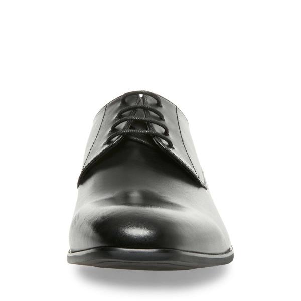 Steve Madden Prey Leather Men's Dress Shoes Black | SM-201EN