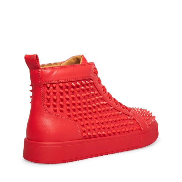 Steve Madden Promoter Men's Sneakers Red | SM-458FD