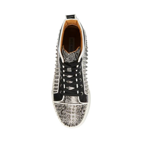 Steve Madden Promoter-s Men's Sneakers Black Silver | SM-148OJ