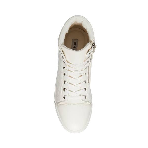 Steve Madden Quilts2 Men's Sneakers White | SM-079SQ