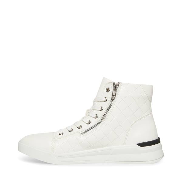 Steve Madden Quilts2 Men's Sneakers White | SM-079SQ