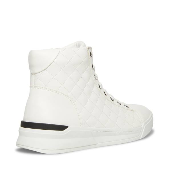 Steve Madden Quilts2 Men's Sneakers White | SM-079SQ