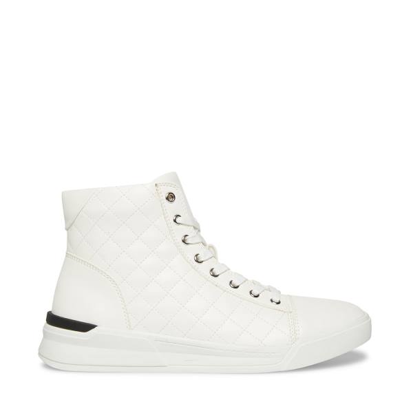 Steve Madden Quilts2 Men\'s Sneakers White | SM-079SQ