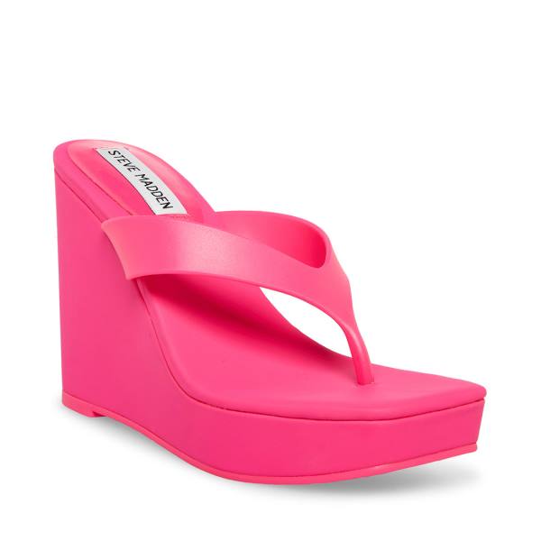 Steve Madden Refined Fuchsia Women's Sandals Fuchsia | SM-436WG