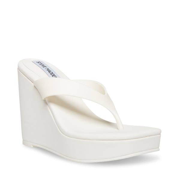 Steve Madden Refined Women's Sandals White | SM-971VT