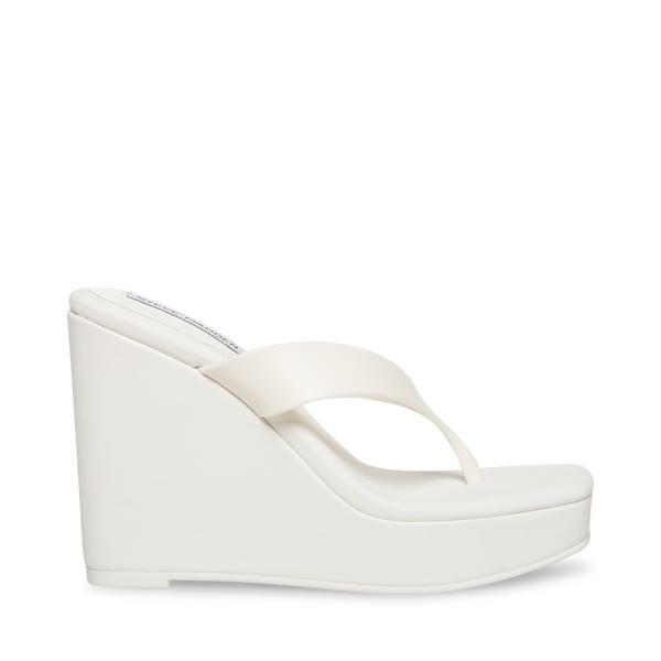 Steve Madden Refined Women\'s Sandals White | SM-971VT