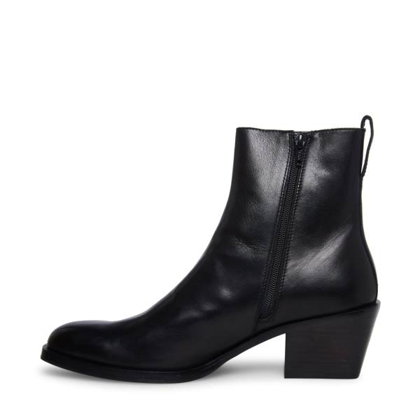 Steve Madden Richie Leather Men's Boots Black | SM-351XP