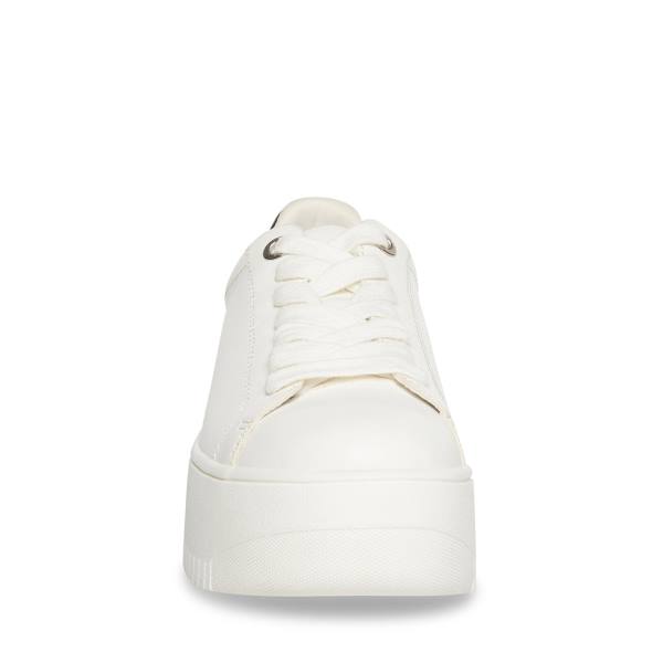 Steve Madden Rockaway Women's Sneakers White Black | SM-201SD