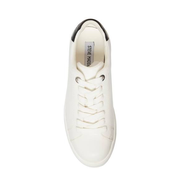 Steve Madden Rockaway Women's Sneakers White Black | SM-201SD