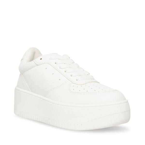 Steve Madden Rocket Women's Sneakers White | SM-193ZT