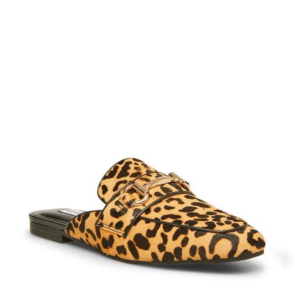 Steve Madden Rylie Leopard Women's Flat Shoes Leopard | SM-729QY