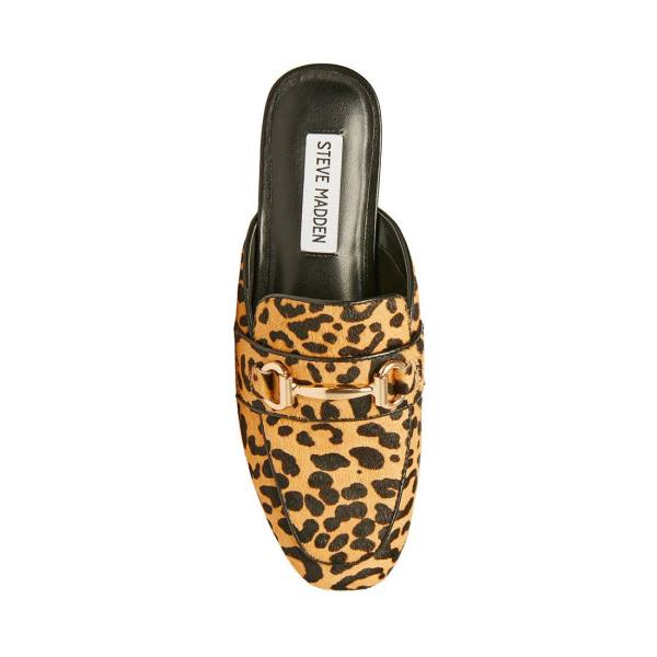 Steve Madden Rylie Leopard Women's Flat Shoes Leopard | SM-729QY