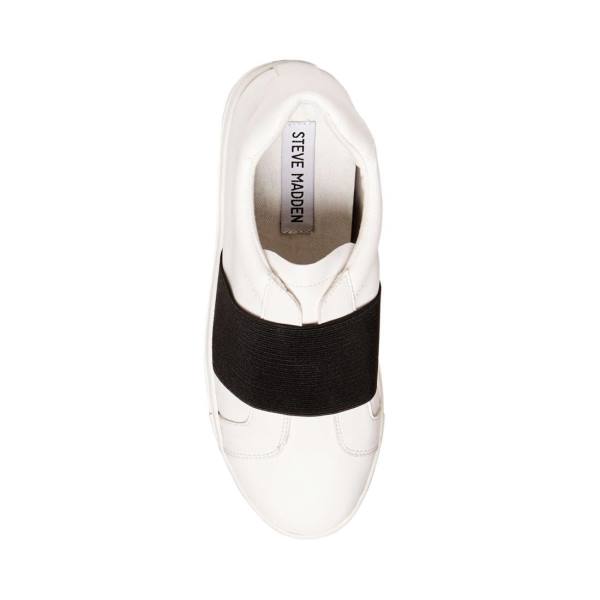 Steve Madden Sand Women's Sneakers White / Black | SM-389RM