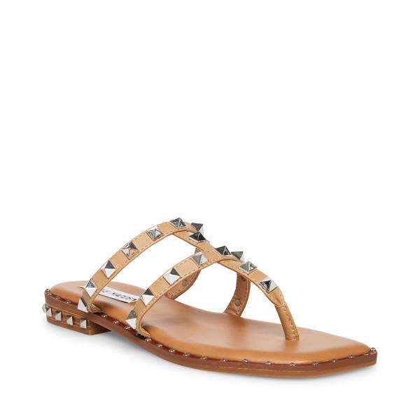 Steve Madden Sandie Tan Women's Sandals Brown | SM-961GV