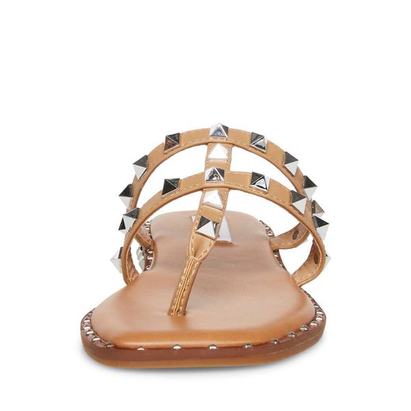 Steve Madden Sandie Tan Women's Sandals Brown | SM-961GV