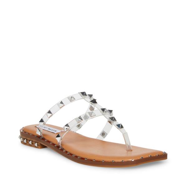 Steve Madden Sandie Women's Sandals Clear | SM-347OJ