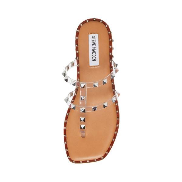 Steve Madden Sandie Women's Sandals Clear | SM-347OJ