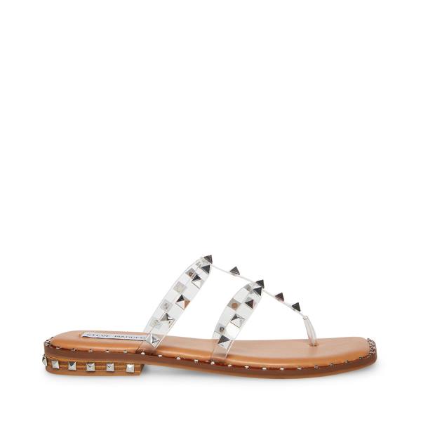 Steve Madden Sandie Women\'s Sandals Clear | SM-347OJ