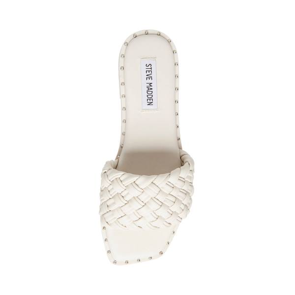 Steve Madden Santina Bone Women's Sandals Beige | SM-347GC