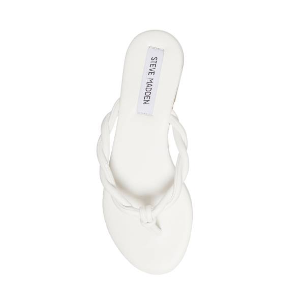 Steve Madden Saylor Women's Sandals White | SM-431IR