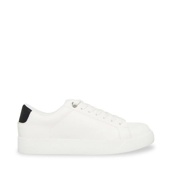 Steve Madden Scout Women\'s Sneakers White Black | SM-410JX