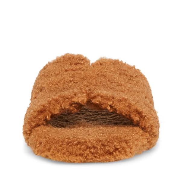 Steve Madden Seek Cognac Women's Slippers Brown | SM-974WB