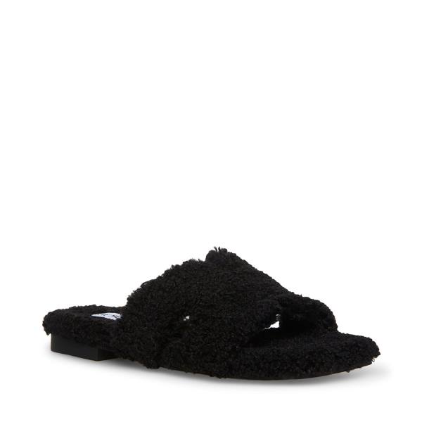 Steve Madden Seek Women's Slippers Black | SM-081PZ