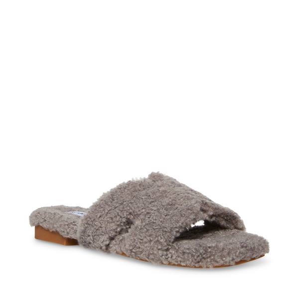 Steve Madden Seek Women's Slippers Grey | SM-612XE