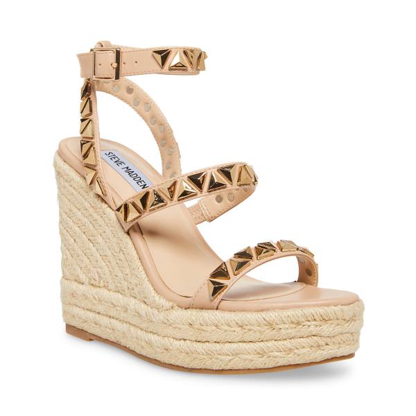 Steve Madden Sessions Tan Women's Sandals Brown | SM-291QF