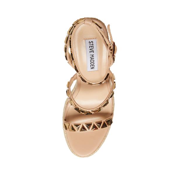 Steve Madden Sessions Tan Women's Sandals Brown | SM-291QF