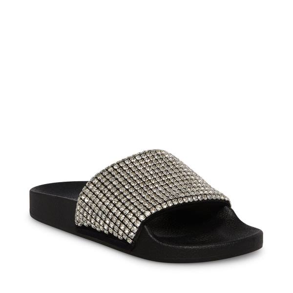 Steve Madden Sign Women's Sandals Black Multicolor | SM-807JE