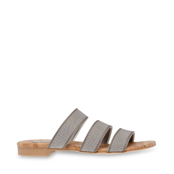 Steve Madden Skie Taupe Women\'s Sandals Grey Brown | SM-816MJ