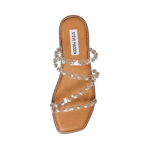 Steve Madden Skyler Women's Sandals Clear | SM-568LE