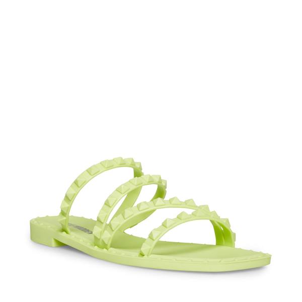 Steve Madden Skyler-j Lime Women's Sandals Light Green | SM-051TJ