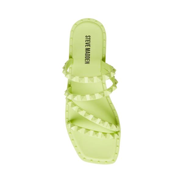 Steve Madden Skyler-j Lime Women's Sandals Light Green | SM-051TJ