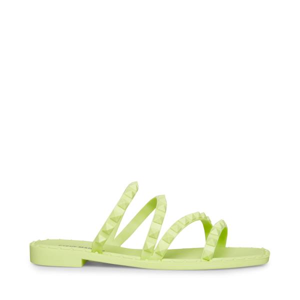 Steve Madden Skyler-j Lime Women\'s Sandals Light Green | SM-051TJ