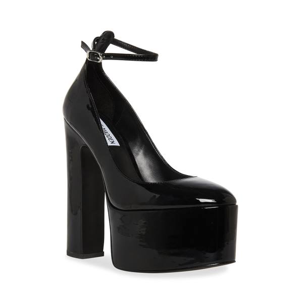 Steve Madden Skyrise Patent Women's Heels Black | SM-380DV