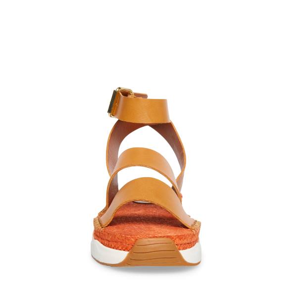 Steve Madden Springs Tan Paris Women's Sandals Brown | SM-498XE