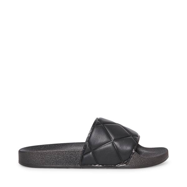 Steve Madden Squishy Women\'s Sandals Black | SM-364EM