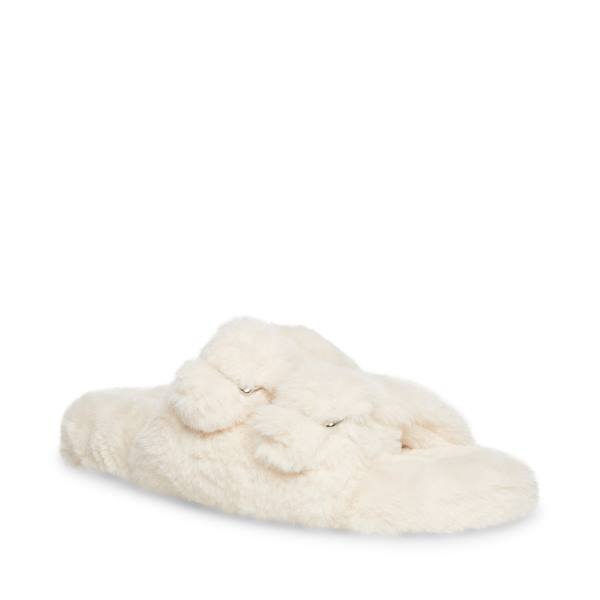 Steve Madden Staycation Bone Women's Slippers Beige | SM-013RG