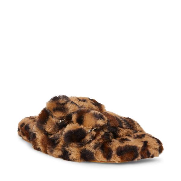 Steve Madden Staycation Leopard Women's Slippers Leopard | SM-534UW