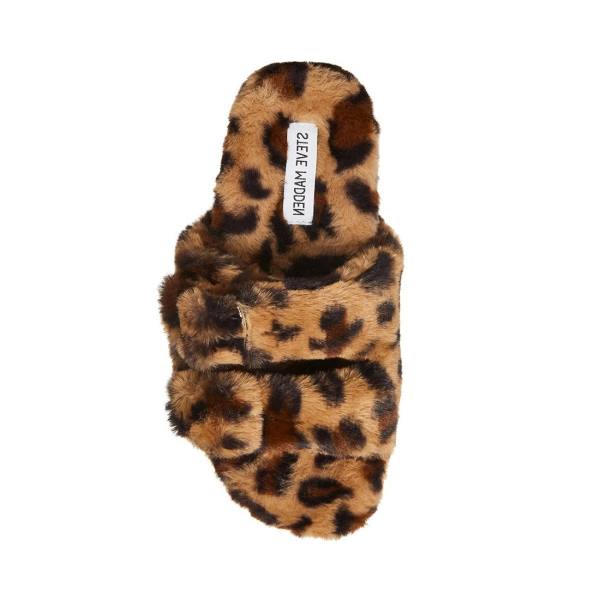 Steve Madden Staycation Leopard Women's Slippers Leopard | SM-534UW