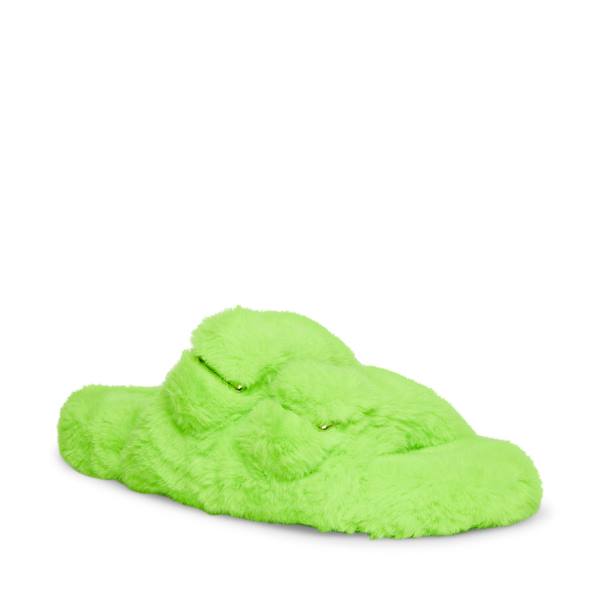 Steve Madden Staycation Lime Women's Slippers Light Green | SM-528EO