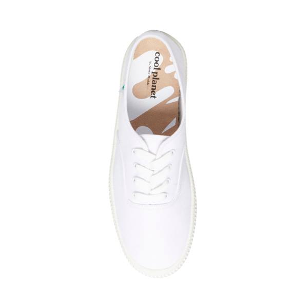 Steve Madden Stream Fabric Women's Sneakers White | SM-251WH