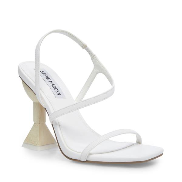 Steve Madden Structure Women's Heels White | SM-412WN