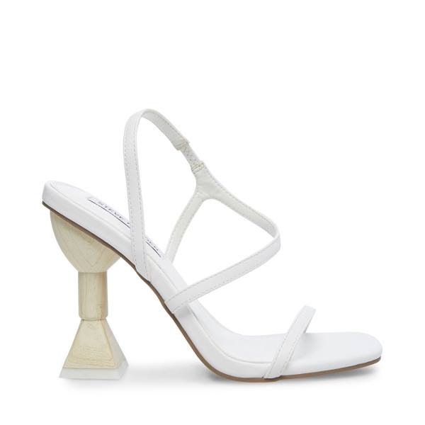 Steve Madden Structure Women\'s Heels White | SM-412WN